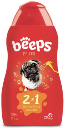 Shampoo para mascotas BEEPS 2 en 1 502ml 7898574026532